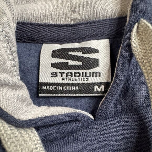 Xavier Musketeers Logo Hoodie Men’s M Blue Stadium Athletics Sewn Letters New - Picture 7 of 12